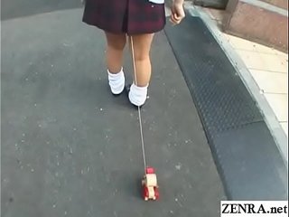 Bizarre JAV enema walk of shame for schoolgirl Subtitles