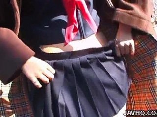 Japanese teen licked and fucked outdoor uncensored