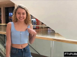 Fresh teen public orgasm